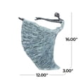 thumbnail image 4 of 12" x 16" Gray Polystone Dancer Sculpture, by DecMode, 4 of 14