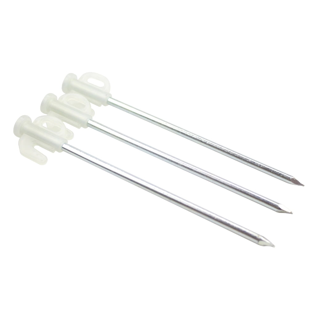 ANXPTIME 16Pcs Tent Nails Peg Luminous Steel Tent Stakes Golden Tent Hook Ground Anchors Outdoor Canopy Stake Camping Accessories