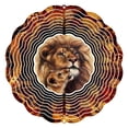 thumbnail image 1 of 10 in. Prideful Lion Wind Spinner Yard Art, 1 of 1