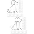 thumbnail image 6 of Hemoton 200 pcs  Office Clips Paper File Small Clips Novelty Cute Dog Shaped Clips Reusable Paperclips, 6 of 8