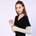 thumbnail image 5 of Yoyauz Women's Long Fingerless Gloves Arm Warm Knit Thumbhole Stretch, 5 of 7