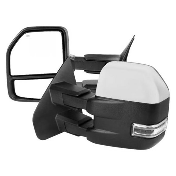 Spec D Tuning RMX-F15007F4H-P-FS Chrome Clear Signal Power Heated Towing Mirror for 2007-2014 Ford F150