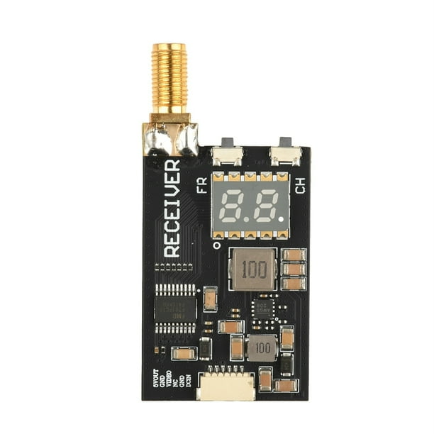 Receptor de Transmisión de Imágenes Inalámbrico VRX FPV de 3,3 G y 64 Canales. Rango de Frecuencia: 3060-3500 MHz/Búsqueda Automática.