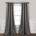 thumbnail image 2 of Lush Decor Rideaux-Grommet Panneau avec Doublure Occultante Isolé, 84 "L Paire, Gris Foncé, 2 of 10