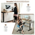 thumbnail image 6 of Gymax Hand Crank Sit to Stand Desk Frame Height Adjustable Standing Base Black, 6 of 10