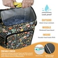 thumbnail image 4 of Garden Floral Aesthetic Design Backpack Cooler - 20L High Capacity, Multiple Pockets for Organization, 4 of 5