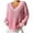 Pink, variant on AherBiu Oversized Sweaters for Women Long Sleeve V Neck Knitwear Pullover Tops Fall Casual Loose Sweater