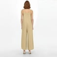 thumbnail image 4 of RPVATI Womens Casual Sleeveless Jumpsuits Summer Boho Wide Leg Floral Rompers Overalls with Pockets Beige L, 4 of 7