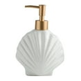 thumbnail image 1 of Simple Style Shell-shape Ceramic Pump Bottle Ceramic Soap Dispenser Bottle, 1 of 5
