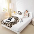 thumbnail image 3 of jejeloiu Black Eight Billiard Queen Sheet Sets,Brown Cheetah Pattern Bed Set For Kids 4pcs, 3 of 6