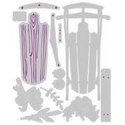 Sizzix Thinlits Dies Vintage Sled by Tim Holtz 12 Pack for Crafting