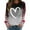Grey, variant on Long Sleeve Shirts for Women Heart Print Crew Neck Casual Tunic T Shirt Lightweight Comfortable Comfy Soft Blouses Pullover Outfits Black L
