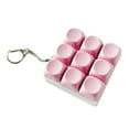 thumbnail image 2 of Zxpjkyu 9 Key Keyboard Fidget Clicker Toy Keychain Accessory Multifunctional Sturdy with Pink, 2 of 9