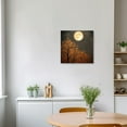 thumbnail image 4 of ZHONGYUTONG Full Moon Canvas Wall Art Yellow Tree with Moon Painting Prints Night Scenery Modern Artwork for Living Room Home Decor Framed (12.00" x 12.00"), 4 of 6