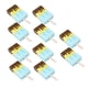 thumbnail image 5 of Caja de papel plegable con forma de helado para regalo de bebé, 10 unidades Azul, 5 of 9