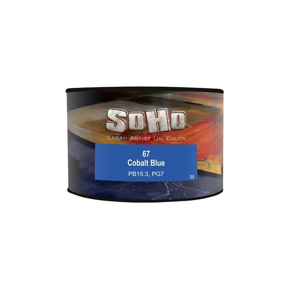 SoHo Urban Artist Oil Paint - Cobalt Blue, 430 ml Can - Best Valued Oil Colors for Painting, Excellent Pigment Load