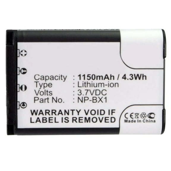 Batteries N Accessories BNA-WB-L9170 Digital Camera Battery - Li-ion, 3.7V, 1150mAh, Ultra High Capacity - Replacement for Sony NP-BX1 Battery