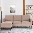 thumbnail image 1 of Canapé Sectionnel Canapé Set L Canapé en Forme de Petit Canapé Canapé Convertible Moderne pour Petit Salon, Appartement et Petit Espace (Sofa Sectionnel, Gris), 1 of 7