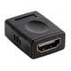 thumbnail image 1 of SatelliteSale Digital HDMI hembra a hembra acoplador HDMI PVC Adaptador negro, 1 of 5