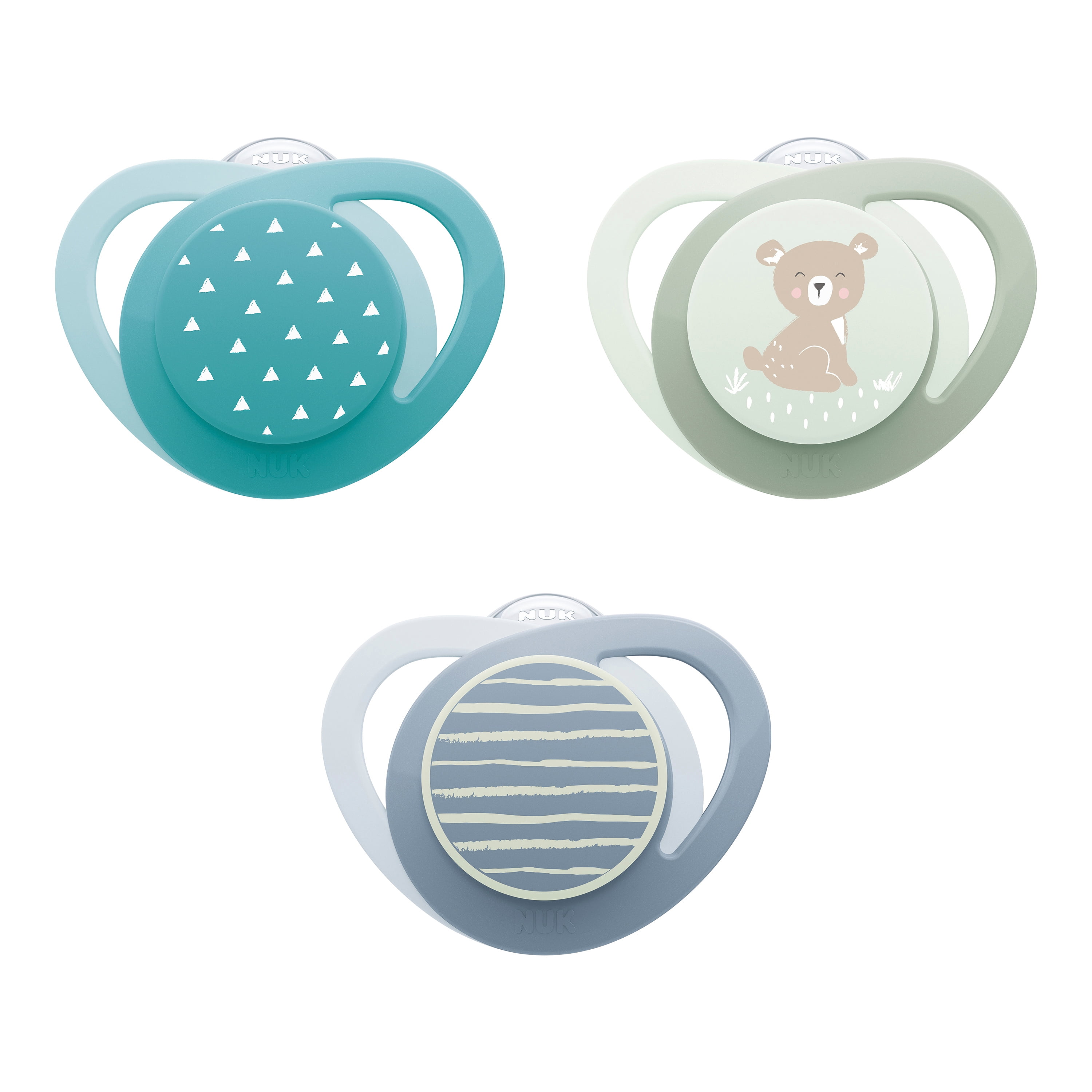 NUK Orthodontic Pacifier, 3-Pack, 6-18 Months