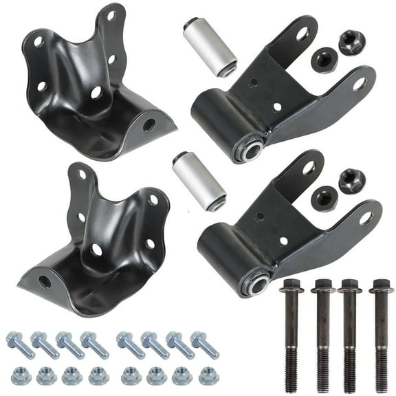 BST BSSP 722-001 722-010 Rear Leaf Spring Rearward Shackle Hanger Bracket Kit LH and RH For 1986-2008 Ford Ranger 1994-2010 Mazda B2300 B2500 B3000 B4000