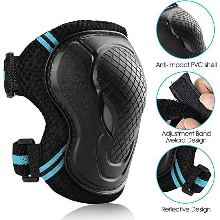 Huahong-6pcs/set Teenager Adult Knee Pads Wrist Guards