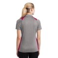 thumbnail image 3 of Sport-Tek Women's Heather Colorblock Contender Polo. LST665, 3 of 3