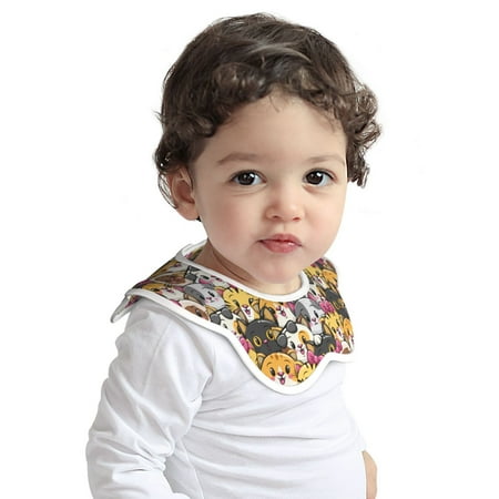 

Haiem ROMASA Muslin Baby Bibs Cotton Baby Bandana Drool Bibs for Child Absorbent Newborns Infant Burp Cloths for Teething Drooling(Cute Cat )