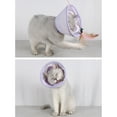 thumbnail image 4 of Cat Elizabethan Collar, Prevent Licking Biting Adjustable Breathable Soft Pet Recovery Collar  For Post Surgery Purple,, 4 of 8