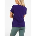 thumbnail image 3 of Russell Athletic Women's Essential 60/40 Performance T-Shirt in Purple S | 64STTX, 3 of 3