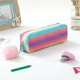 thumbnail image 2 of Pencil Case, Stationery, School Supplies, Portable Pencil Case, Pencil Case Suitable For Students, Rainbow Glitter Pencil Case, Glitter Pencil Case Student Stat, 2 of 3