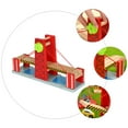 thumbnail image 2 of 1 Set Wooden Train Tracks Railway Toys Track Drawbridge Overpass Model Toys, 2 of 8
