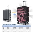 thumbnail image 4 of Pofeuu Skull and Snake Art Print Luggage Suitcase Cover Protector Luggage Washable Covers Aesthetic for 18/24/28/32 inch Luggage（No luggage included）-Medium, 4 of 7