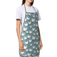 thumbnail image 4 of Fuzoiu Farm Birds Print Kitchen Cooking Aprons,Kitchen Cooking BBQ Aprons,Chef Apron with 2 Pockets for Men Women,Art Aprons for Painting Pottery Ceramics, 4 of 7