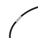 thumbnail image 2 of Rubber Rope Necklace with 3mm Black Stainless Steel Clasp 18-inch, 2 of 3