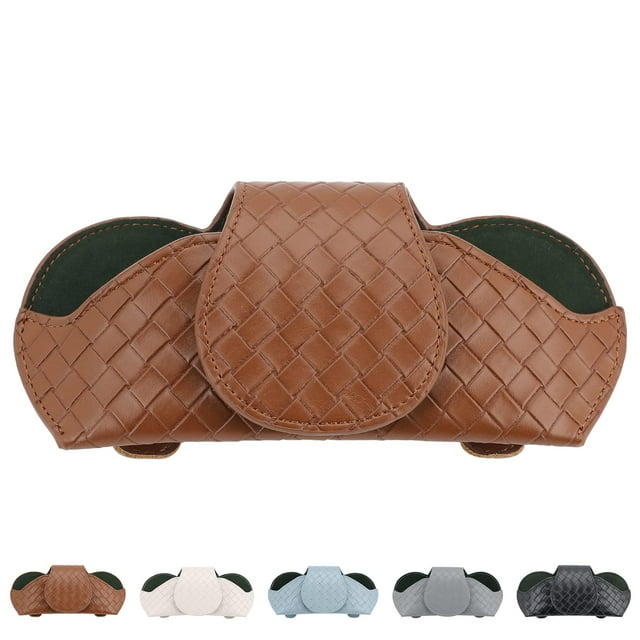 Soporte para Anteojos de Sol para Visera de Auto KINIVA Cuero Marrón