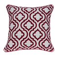 thumbnail image 1 of Parkland Collection PILA11018P Housse de Coussin de Transition Carrée Rouge et Blanc avec Insert en Poly - 20 x 20 x 7 Po., 1 of 3