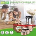 thumbnail image 2 of NutriChef - Juego de utensilios de cocina antiadherentes de 14 piezas con cacerola, sartenes, ollas, 2 of 7