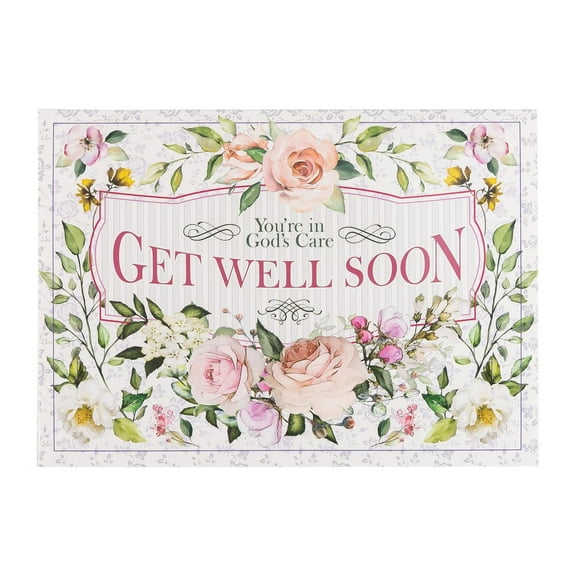 Single Cards - Get Well - God's Care John 14:27 (6 pk)
