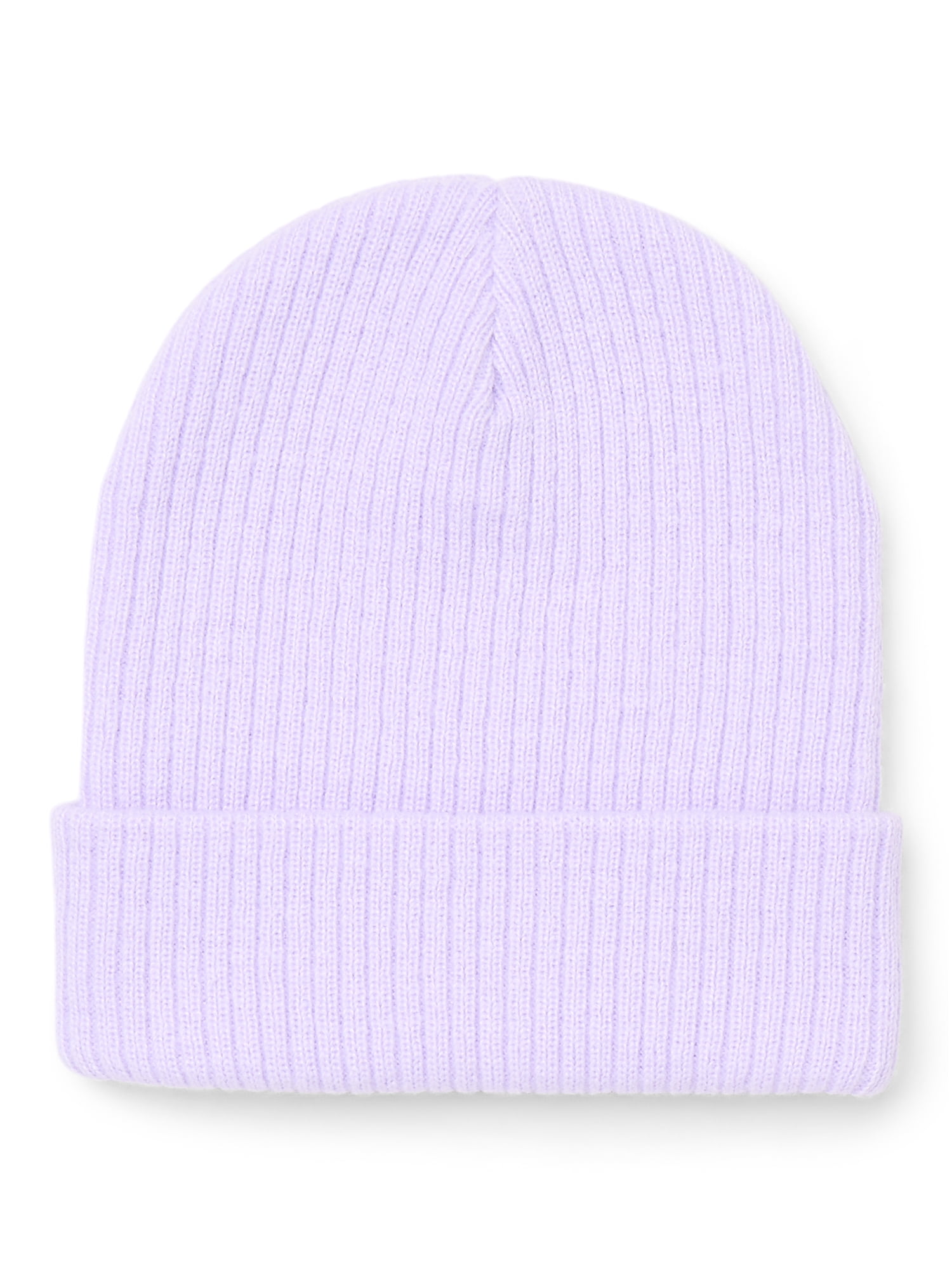 Wonder Nation Girls Ribbed Knit Beanie Hat, 3-Pack