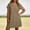 Brown, variant on asdoklhq Shirt Dresses for Women Vacation Trendy Plus Size Casual Short Sleeve V-Neck Hot Pink 2X