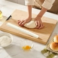 thumbnail image 5 of LSLJS Rolling Pin 10" Ergonomic Silicone Surfaced Rolling Pins Smooth Stainless Steel Rolling Pins for Baking Pizza Pies Pastry Cookies Ergonomic Handles Kitchen Essential, 5 of 5