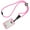 Pink, variant on Specialist ID Heavy Duty Lanyard and Identity Stronghold 2-Card RFID Blocking Badge Holder - 2 Sided / Blocks 13.56MHz Signal (Green)