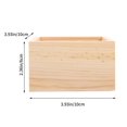thumbnail image 2 of Wooden Box Wood Boxes Small Crafts Rustic Unfinished Storage Crates Desktop Square Mini Holder Treasure Flower Jewelry, 2 of 7