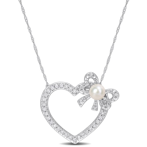 Everly Women's Cultured Pearl 14k White Gold Necklace