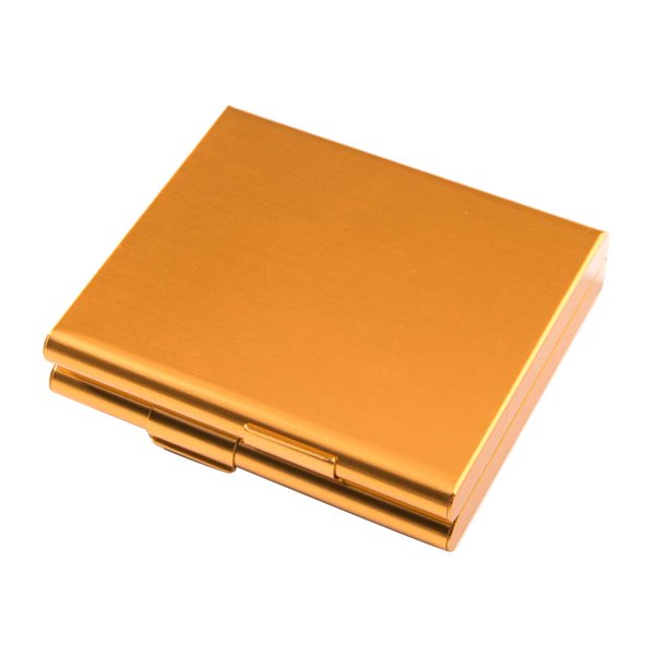 Estuche para fumar delgado con tapa de doble cara, bolsillo de aleación de aluminio, estuche para almacenamiento de humo, estuche protector para fumar Scienceny HA1922-01B