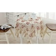 thumbnail image 2 of Lace Polyester Tablecloth Embroidery Square Table Cloths for Party Wedding Kitchen Dining Home Decorations, 53 x 53 Inch, Red, 2 of 6
