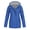 Blue women winter rain jacket a1, variant on thefmos Women Winter Hooded Raincoat Solid Casual Outdoor Jacket Fall Travel Rain Jacket with Pockets Lightweight Waterproof Coat, Pink XL