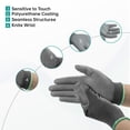 thumbnail image 6 of ANDANDA 12 Pairs Safety Work Gloves, Seamless Knit Work Gloves with PU Coated, Ideal Work Gloves Men for General Duty Work, Grey, Size XXL, 6 of 7