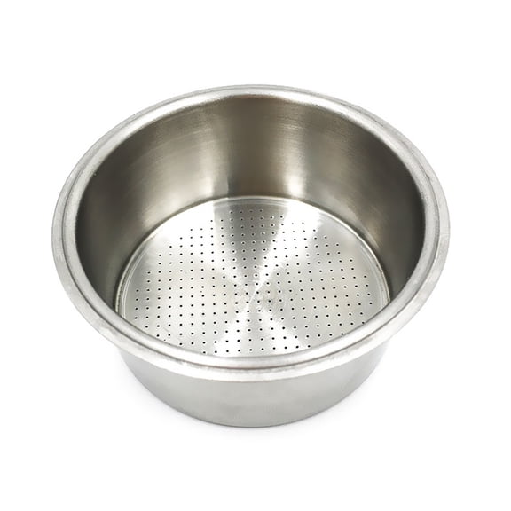 51mm Filter Basket Stainless Steel Portafilter Basket Espresso Handle Basket Compatible with Espresso Maker,Double Cup Filter Basket Replacement(2 Cup)